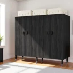 Foldable Clothe Rack with Wheel W/cover Load 1500lbs Heavy-duty Portable Wardrobe for Hanging Clothes Freestanding, Customized