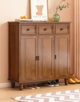 Modern EntrywayShoe CabinetMultifunctional Solid Wood Shoe Storage Cabinet withDrawers andEntrywayHome Hallway Corridor